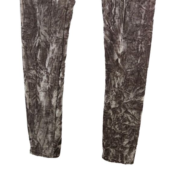 Rainbow Velvet Skinny Stretch Pants Crinkle Mauve Size Small - Picture 5 of 7
